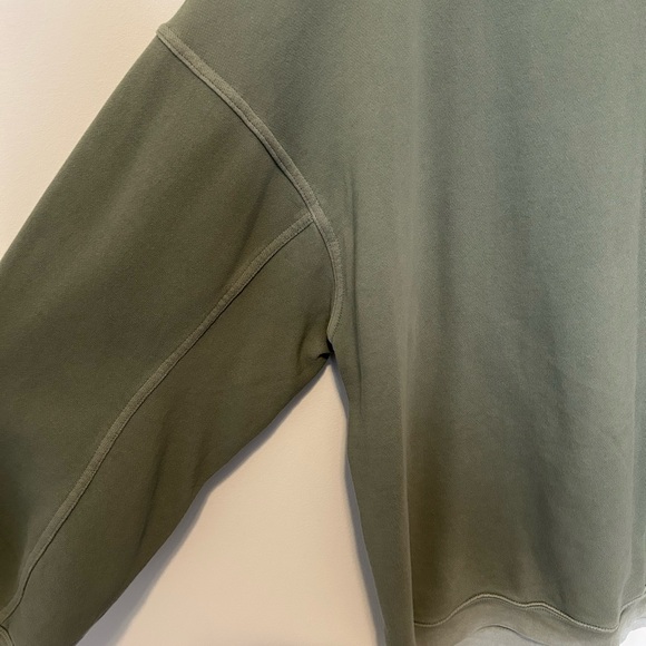 Aerie Olive Green Oversized Sweatshirt - Picture 2 of 4